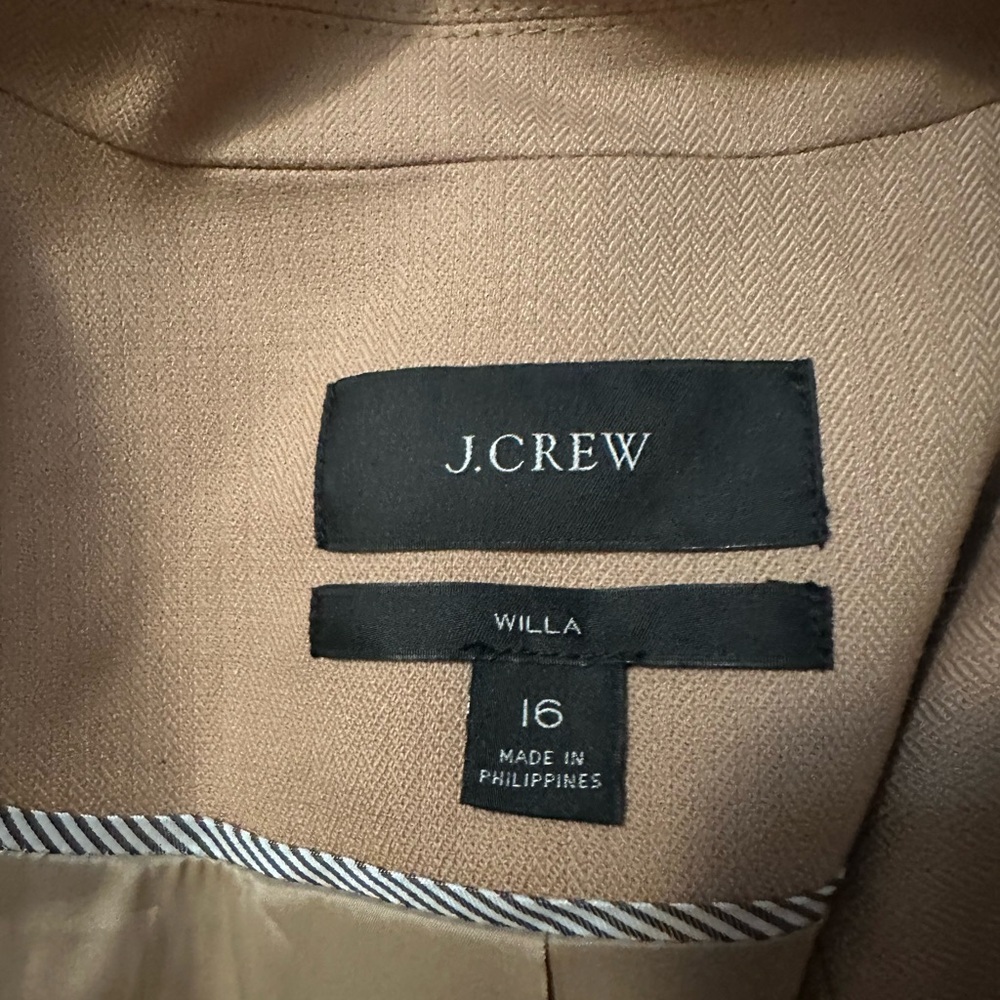 J. Crew Willa blazer in Italian city wool size 16 - Picture 7 of 7